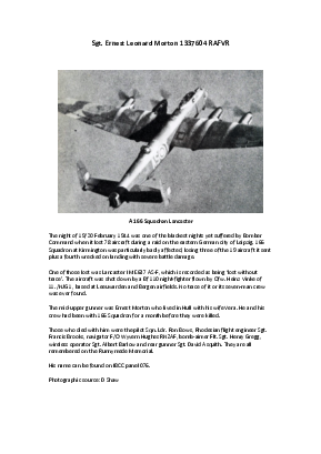 A preview of a PDF biography for Morton, Ernest Leonard